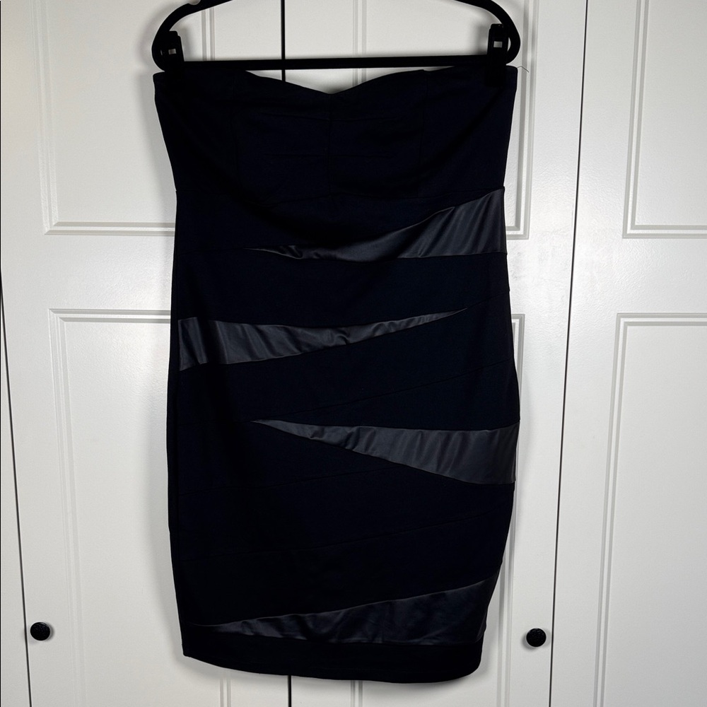 Torrid Strapless Black Bandage Dress